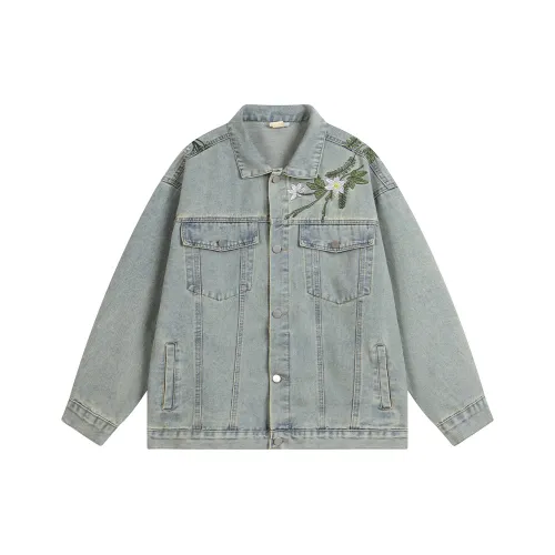 YEARNED Светло-синие унисекс джинсовые куртки