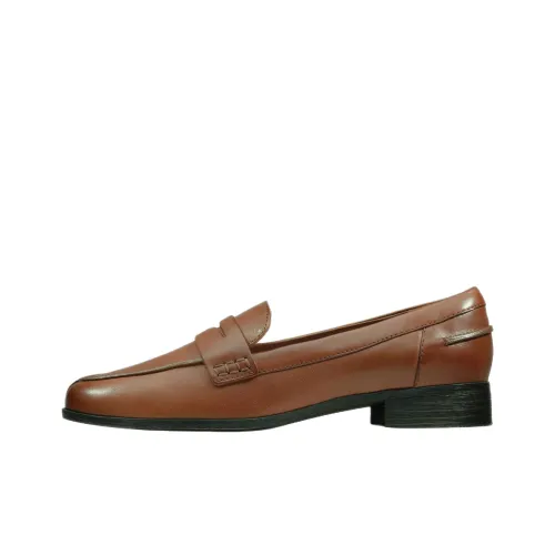 Clarks Hamble Oak Лоферы 2 см Женские Коричневый