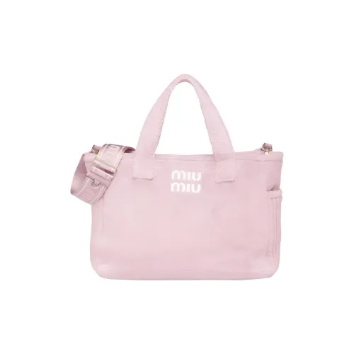 MIU MIU Ткань Тоут Сумка Сумка для покупок Сумка на плечо Женская Розовая Фиолетовая