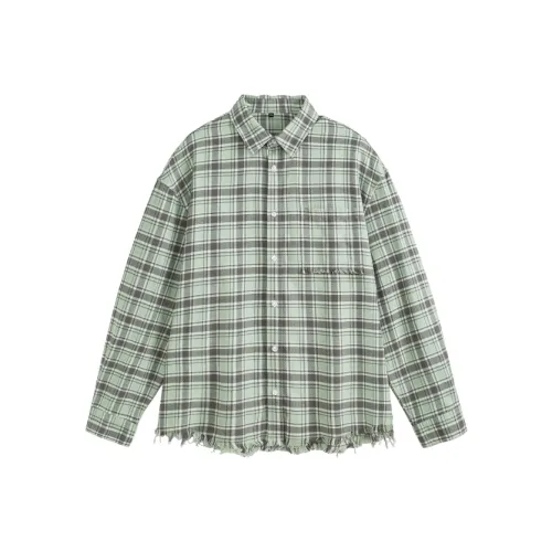 UKTK Зеленые Мужские Рубашки