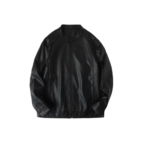 BAISHENGHU Кожа Куртка Мужская