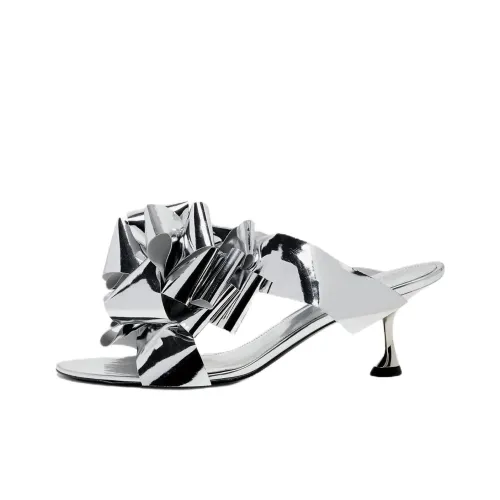 PROENZA SCHOULER Слипоны 6 см Женские Серебряные