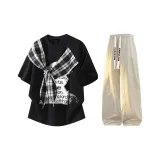 Чёрный + Экрю