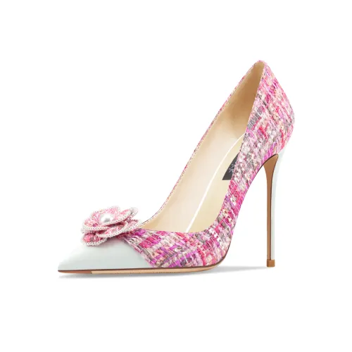 Siwei Узкий каблук Без подкладки Супер Высокий каблук Женские Розовый