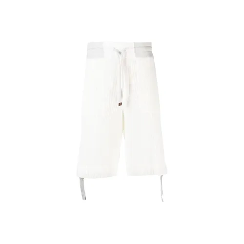 BRUNELLO CUCINELLI Белые Мужские Повседневные Шорты