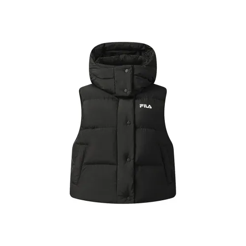 FILA ORIGINALE Down Vest Женский Глубокий Черный