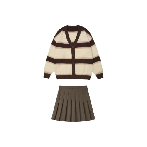 KZOON STUDIO Изображение Цвет Комплект Топ+Юбка Женский Юбочный Комплект