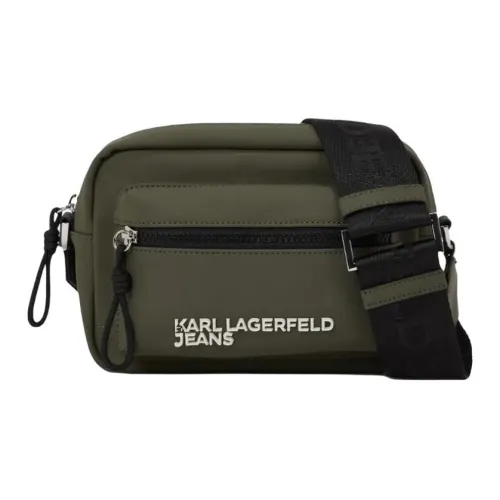 Сумка через плечо из полиуретана Karl Lagerfeld мужская армейский зеленый