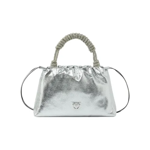 PINKO Телячья кожа Тоут Сумка Сумка для покупок Сумка Women's Silver