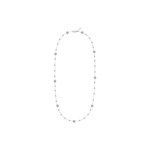 SUN HUNTER Белое золото с покрытием медный + синтетический жемчуг ожерелья из серебра для женщин + белый серый