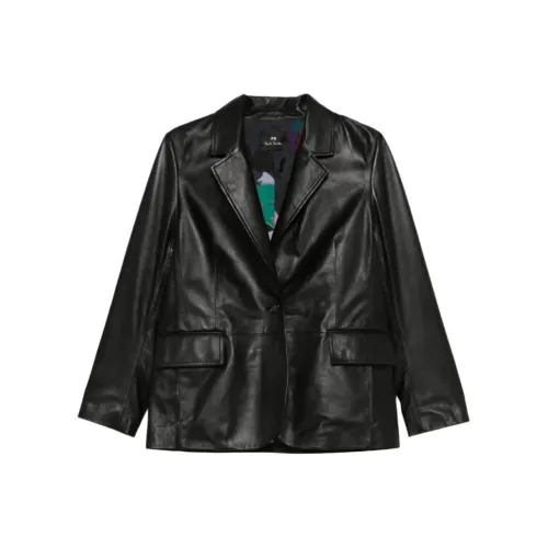 PS By Paul Smith Кожа Куртка Женская