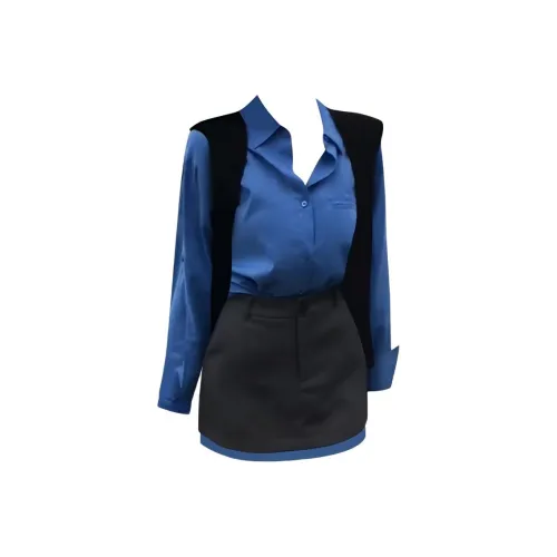 COHX Синий Женские Комплекты с Юбкой