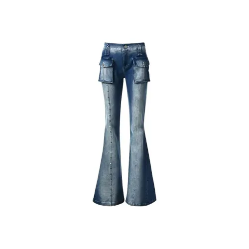 Manekniv Blue Women's Jeans Manekniv Синий Женские Джинсы
