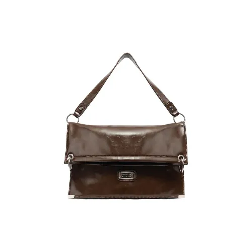 Monna Lisa Сумка через плечо из коровьей кожи стандартная женская коричневый черный