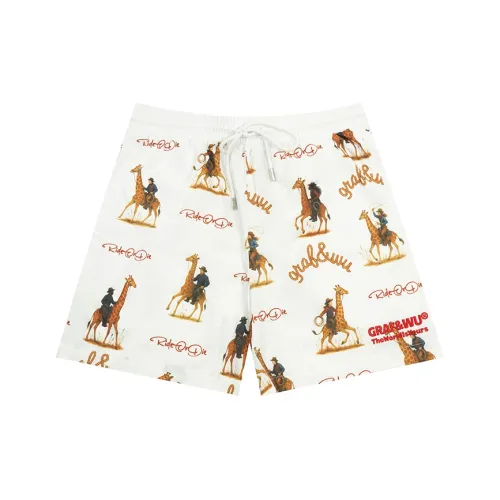 GRAF Мужской и Женский Деним Жираф Full Принт Удобные Шорты Унисекс