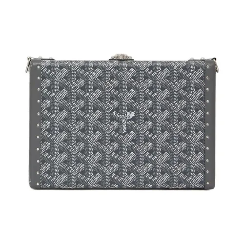 GOYARD Goyardin Холст Коробка Сумка Сумка через плечо Стандартная Женская Серый