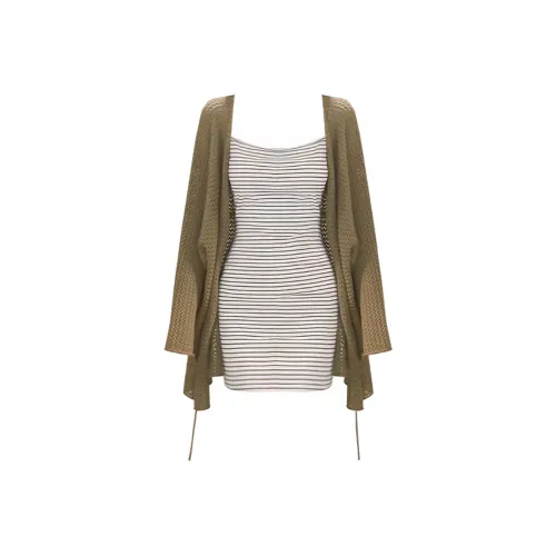 GRAYISMOON Кардиган | Топ на бретелях Женские Слиплатья