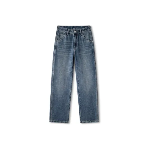 FAIRWHALE Blue Unisex Jeans