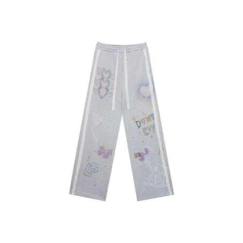 LALABOBO Серые Унисекс Повседневные Штаны