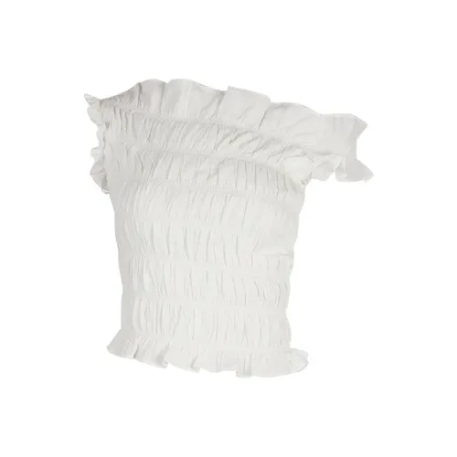 CLOUD SEASON Белый Женский Короткий Топ