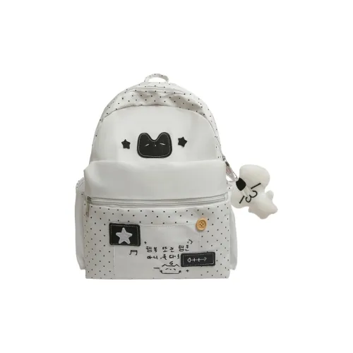 WHERE WHAT WHO Нейлон Рюкзак Стандартный Женский Белый Светло-Синий