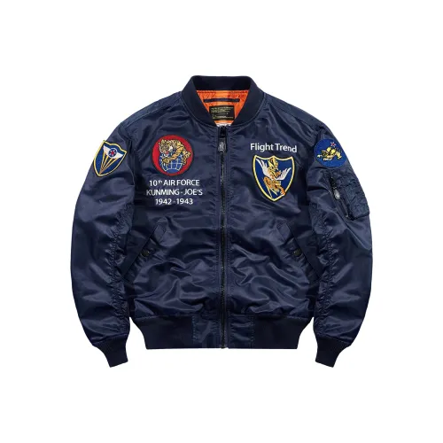 VIP Буква Узор Вышивка Свободный крой Пилот Куртки Пальто Мужской