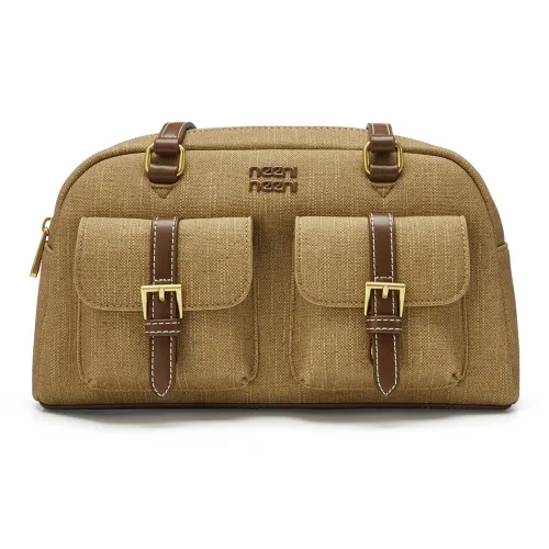 JOSINY Синтетическая кожа Ручная сумка через плечо Стандартная Женская Хаки Экрю