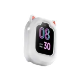 Милый кошачий ухо [белый] силиконовый защитный чехол - одиночный защитный чехол