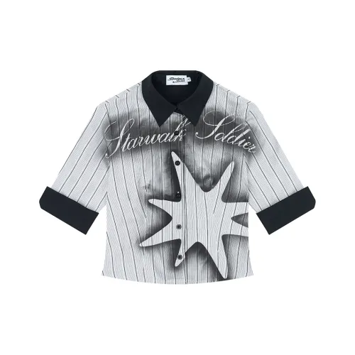 Starwalk Soldier Рубашка Женская Серого цвета