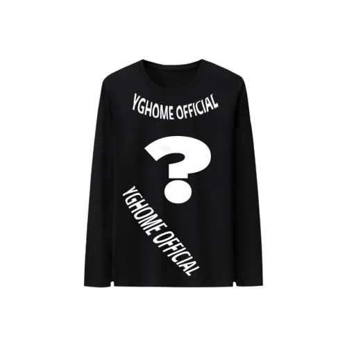 YGHOME OFFICIAL Черный Question Mark Унисекс T-рубашки