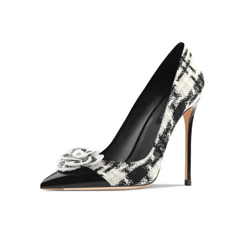 Siwei Узкий каблук Без подкладки Супер Высокий каблук Женские Черный