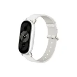 Кольцо, пряжка, круглый, ласточкин хвост, ремень - белый