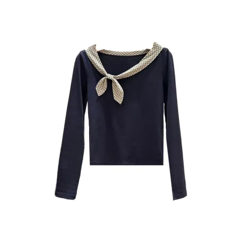 Zonibom Темно-синие женские футболки T