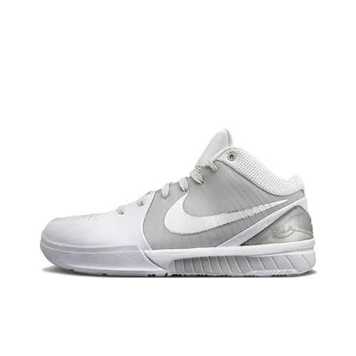 Nike Zoom Kobe 4 Винтажные баскетбольные кроссовки Мужской Белый
