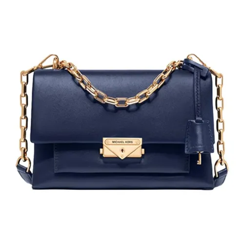 MICHAEL KORS Cece Коровья кожа Сумка через плечо Сумка на плечо Средняя Женская Темно-дженсовый синий