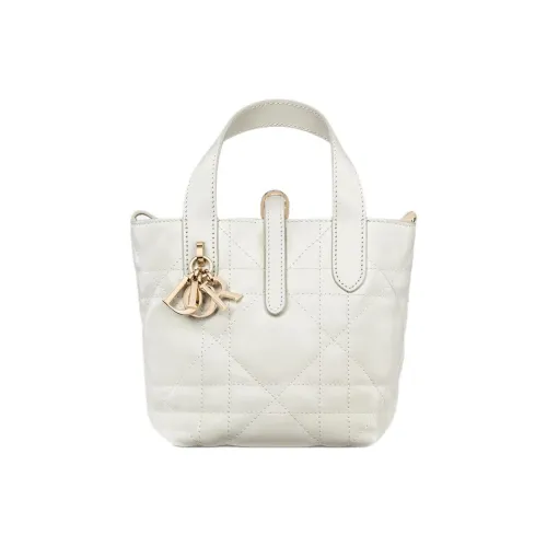 DIOR Toujours Коровья кожа Сумка Мини Женская Айвори