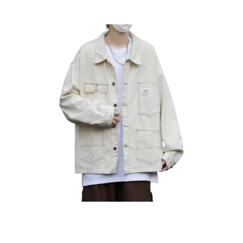 Экрю Мужские Джинсовые Куртки