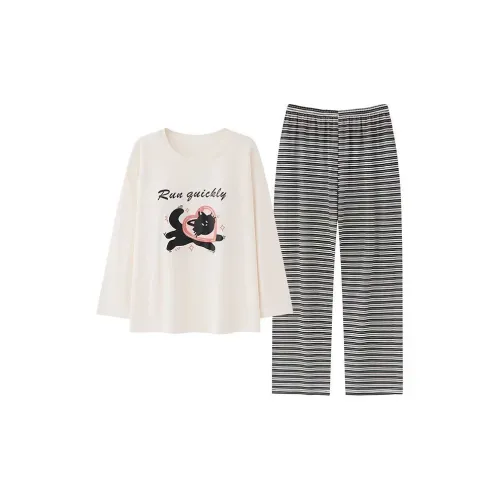 MIMOSA CHUR Сердце Котенок Женские Пижамные комплекты