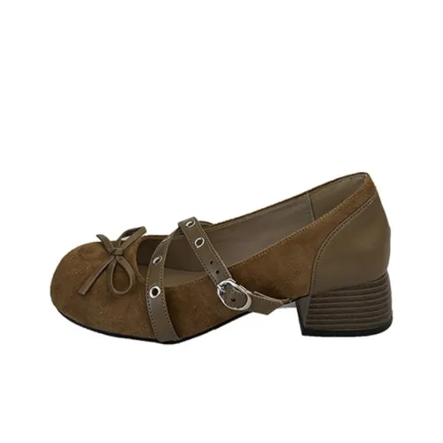 Take the Qin Грубый каблук Туфли Мэри Джейн Женские Набор в подарочной коробке