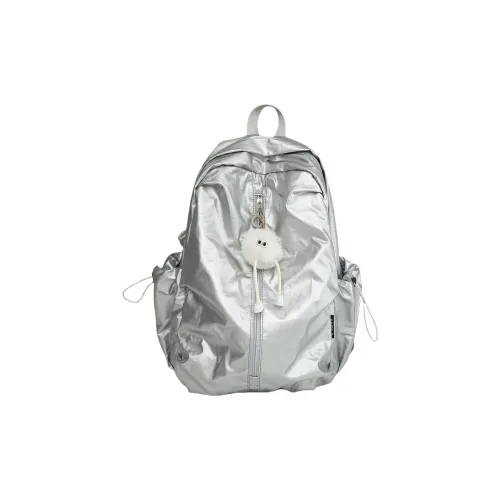 MQ Полиэстер Рюкзак Стандартный Женский Серебряный