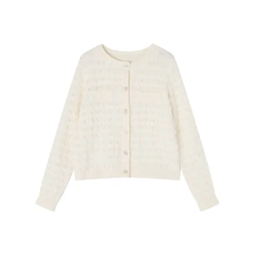 XIANGYING Цапельно-белый Женский Трикотаж