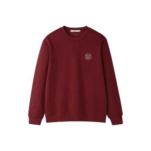 HLA Темно-красный N9 Мужские Свитшоты