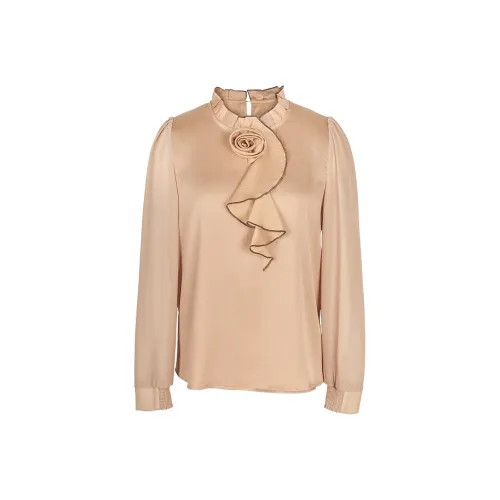 TANGXI Светлый хаки Женские рубашки