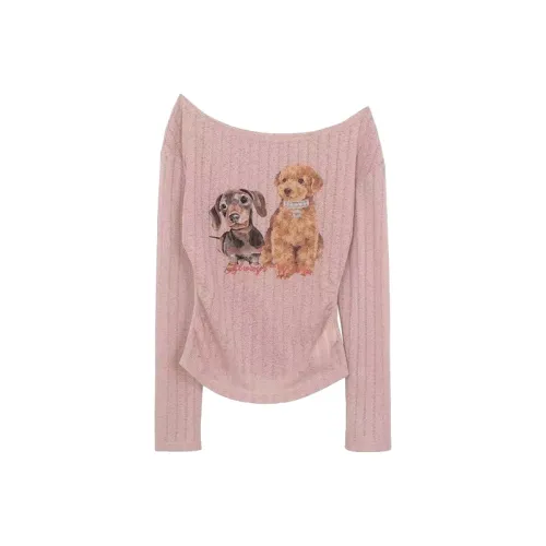 Zonibom Розовый Женские T-рубашки