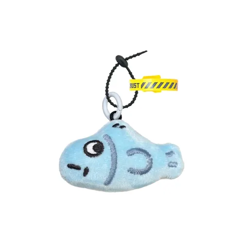 FULUOKANG Холодный И Холодный Маленький Синий Рыбка Кукольный Рюкзак Брелок Плюшевая Подвеска 8 см Высокий