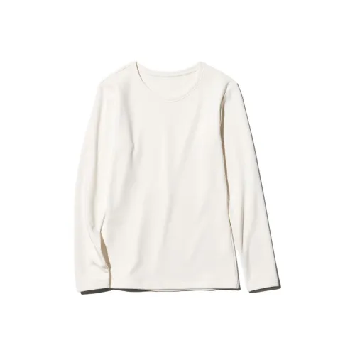 UNIQLO Экрю Женские T-рубашки