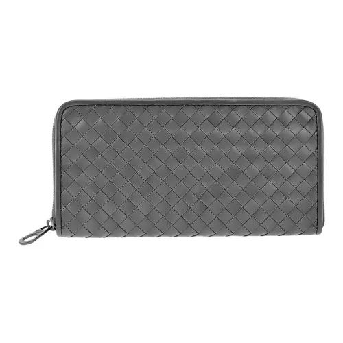 Bottega Veneta Intrecciato Телячья кожа Кошелек Мужской Aldo Серый