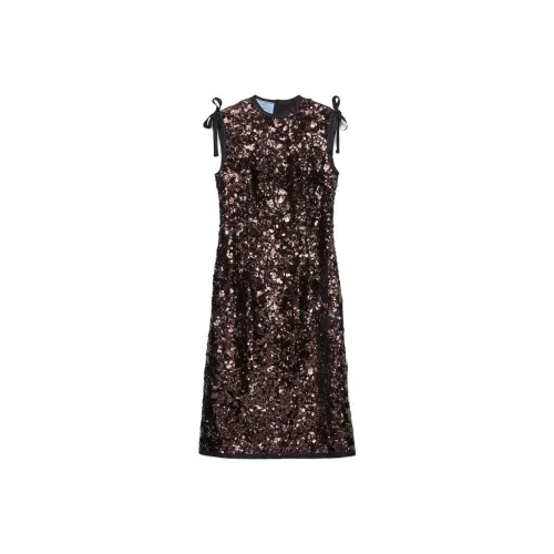 PRADA Без рукавов Платье Облегающий Женский