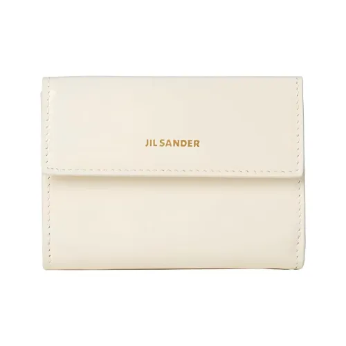 JIL SANDER Телячья кожа Кошелек Женская Белая