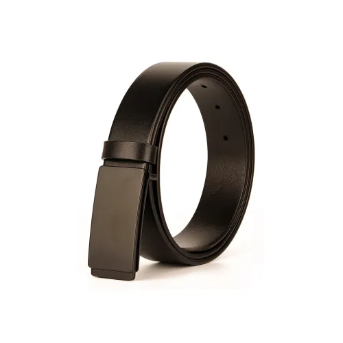 MH Ремни из крупнозернистой текстуры коровьей кожи мужские 3,3 см